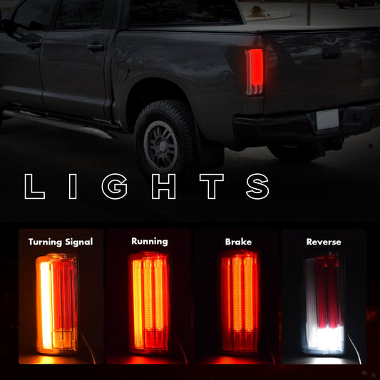 mcooo Sequential Led Tail Lights For 2007-2013 Toyota Tundra Starting Animated Rear Lights Assembly