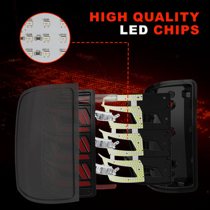 Tail Lights for 2007-2013 Chevy GMC Sierra 1500, 2007-2014 GMC Sierra 2500 HD, 3500 HD