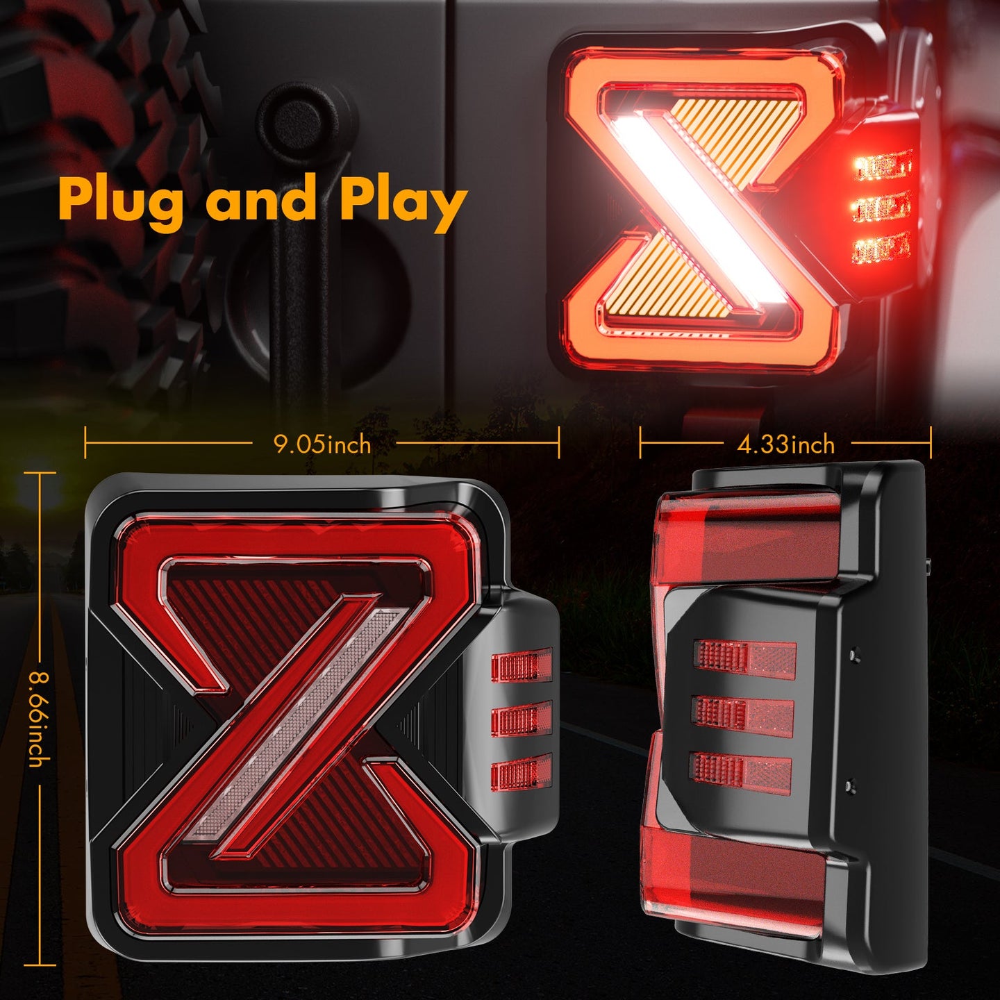 2019 jeep wrangler JK tail lights