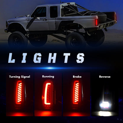LED Tail Light for 1989--1996 Ford F150 F250 F350 with Smoked Lens