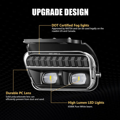 LED Fog Lights for 2003-2007 Chevy Silverado, 2002-2006 Avalanche (1 pair)