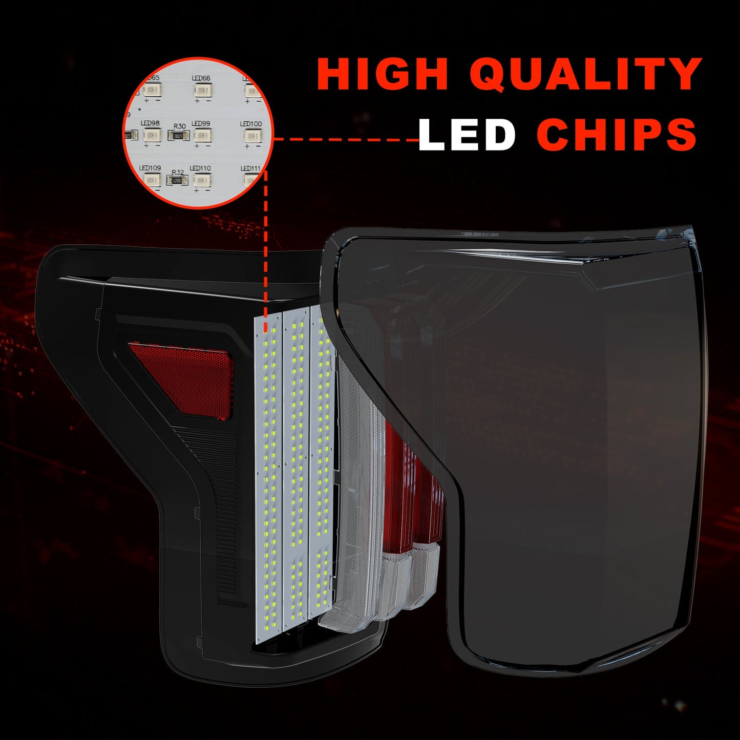 Sequential Led Tail Lights For 2007-2013 Toyota Tundra Starting Animated Rear Lights Assembly