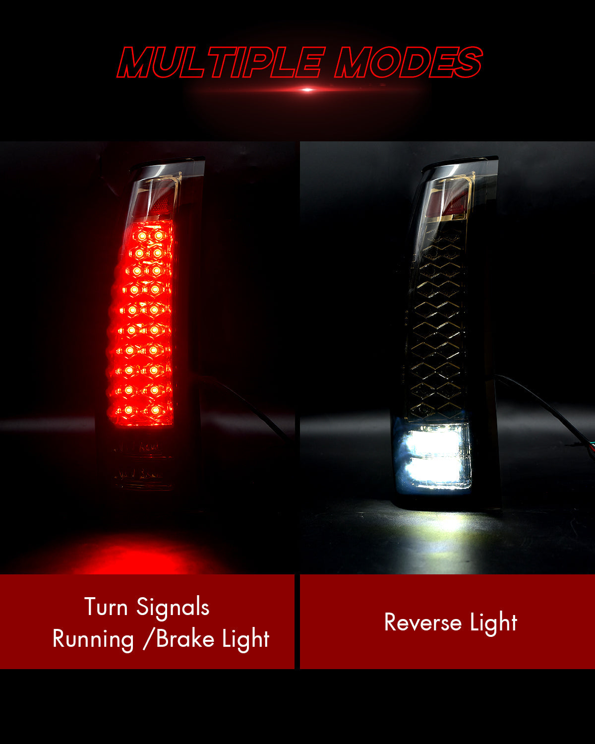 Smoked Tail Lights for 1988-1999 Chevrolet GMC C/K GMC Sierra Pickup Truck Chevy Silverado/Suburban/Tahoe/Yukon
