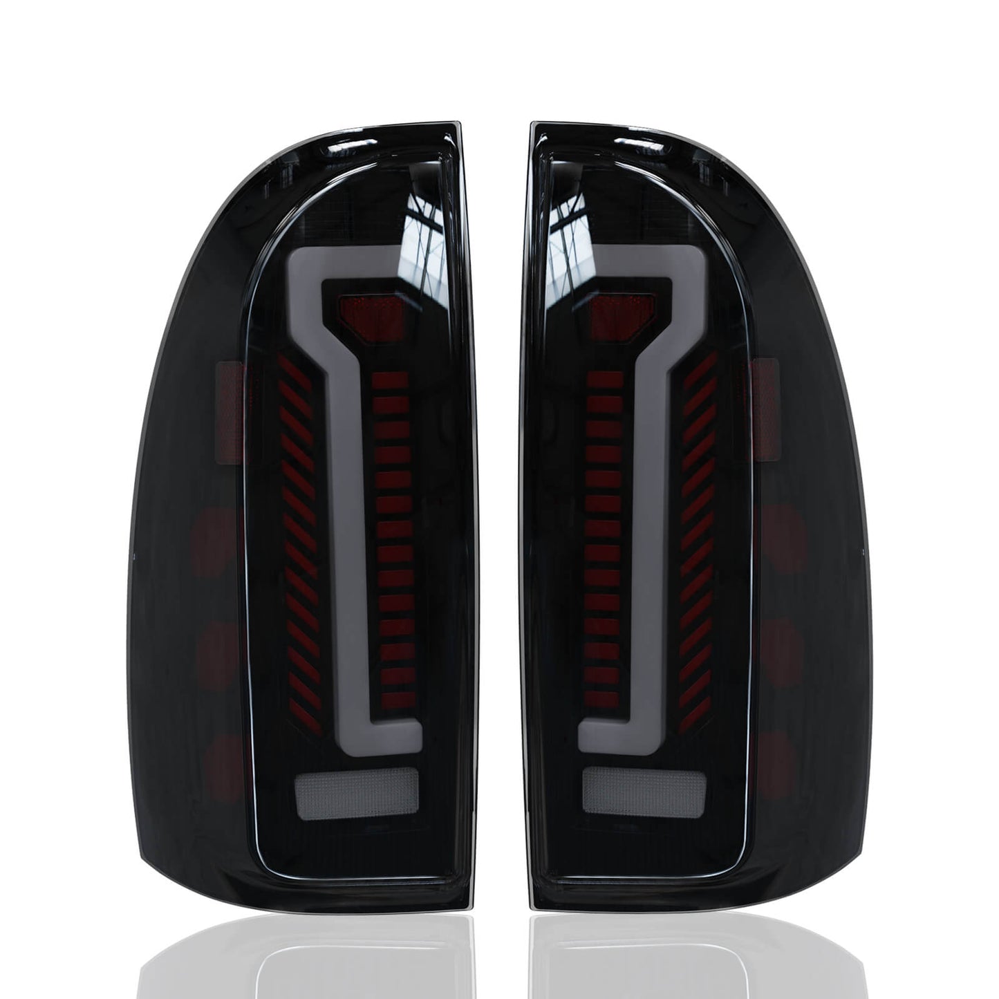 LED Tail Light Assembly Fit for 2005-2015 Toyota Tacoma,Starting Animated Rear Lamp Assembly with Dynamic Turn Signal,Brake Light,Reverse Light