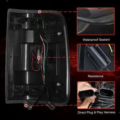 LED Tail Light for 2004-2008 Ford F150 with Smoked Lens
