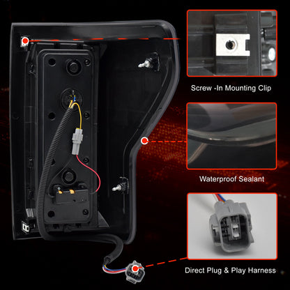 mcooo Sequential Led Tail Lights For 2007-2013 Toyota Tundra Starting Animated Rear Lights Assembly