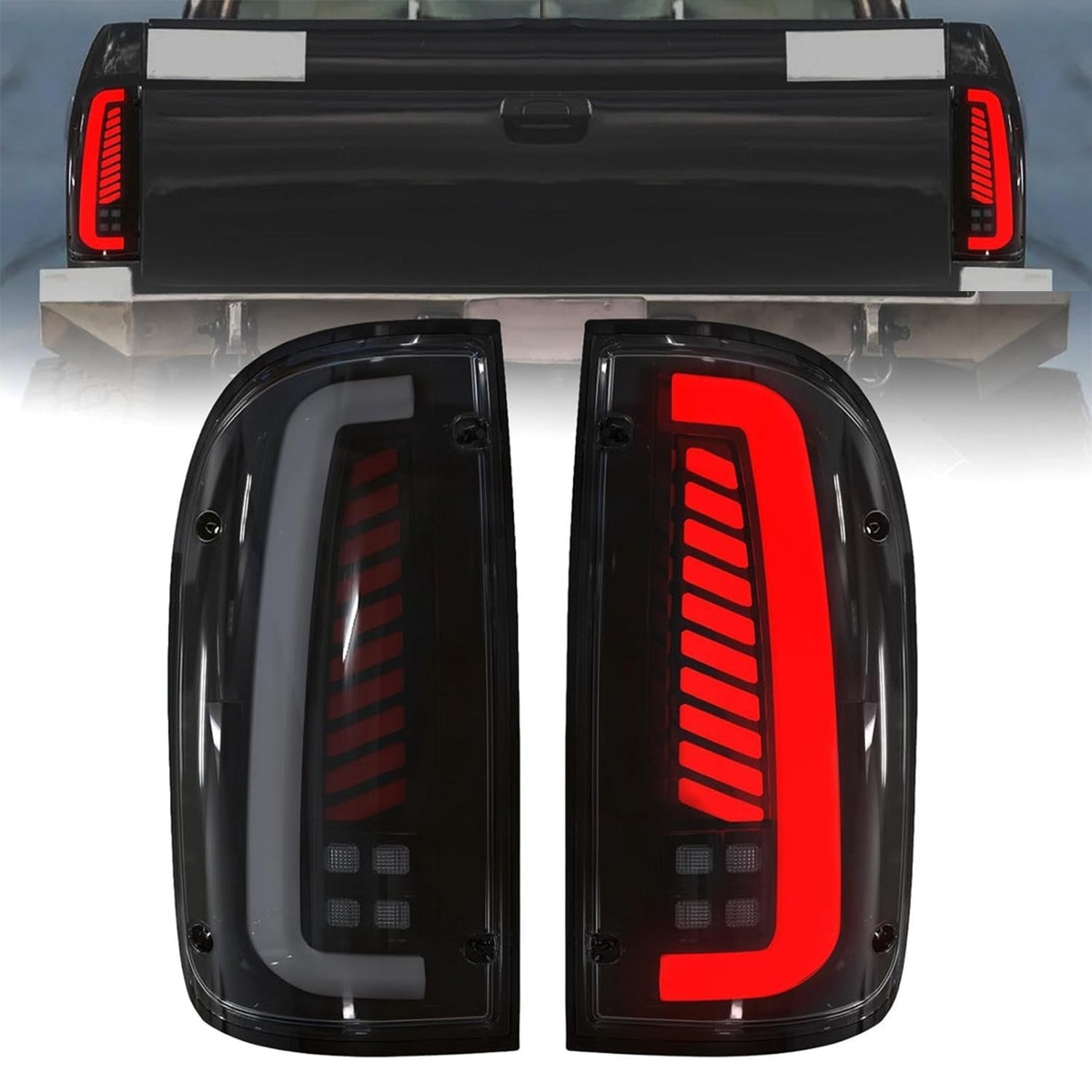 1995-2000 Toyota Tacoma Sequential LED Tail Lights | Start-Up Animation & Dynamic Turn Signal