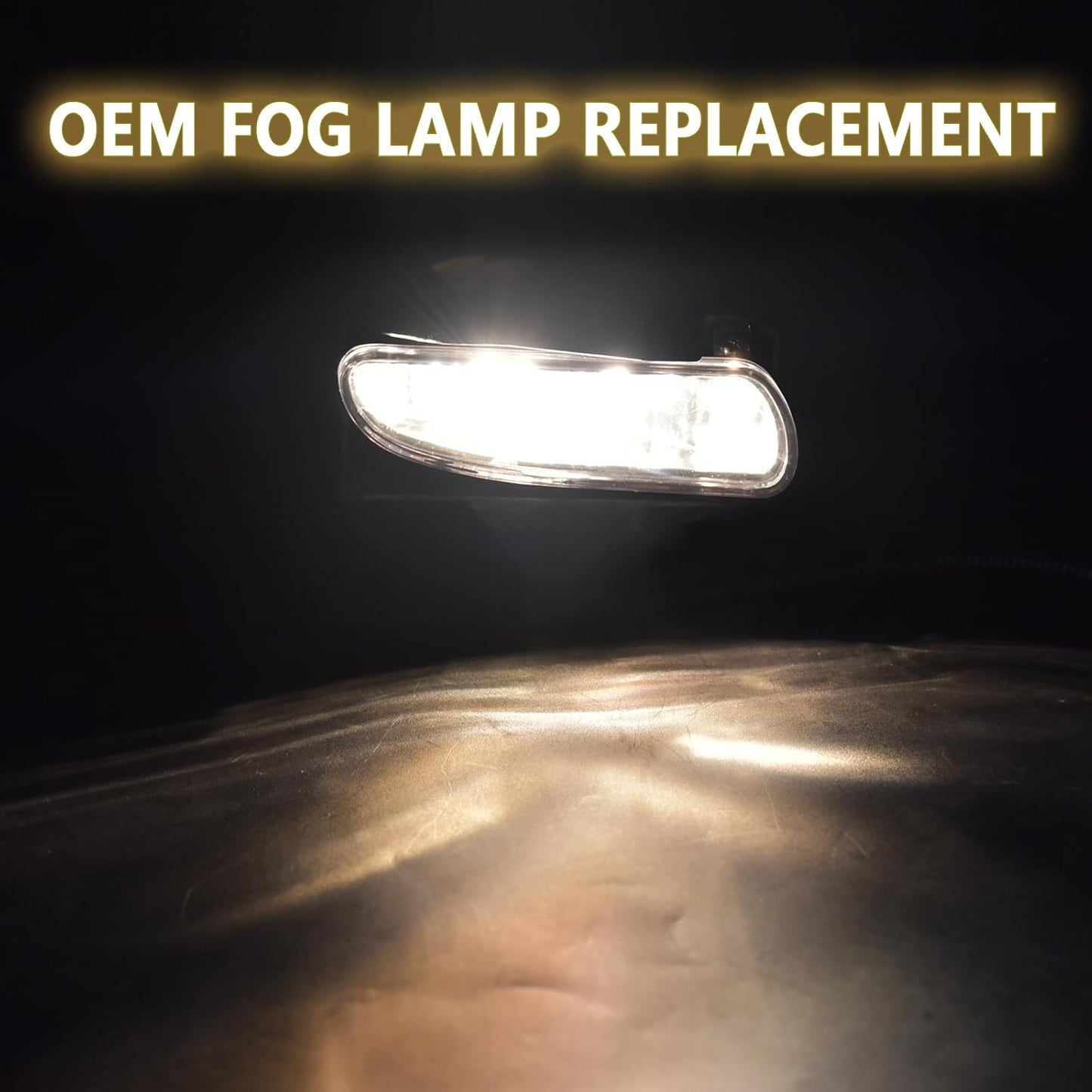 mcooo Fog Lights Assembly Compatible with 1999-2004 Ford Mustang, Bumper Driving Fog lamp Assembly Replacement (Halogen Fog Lights)