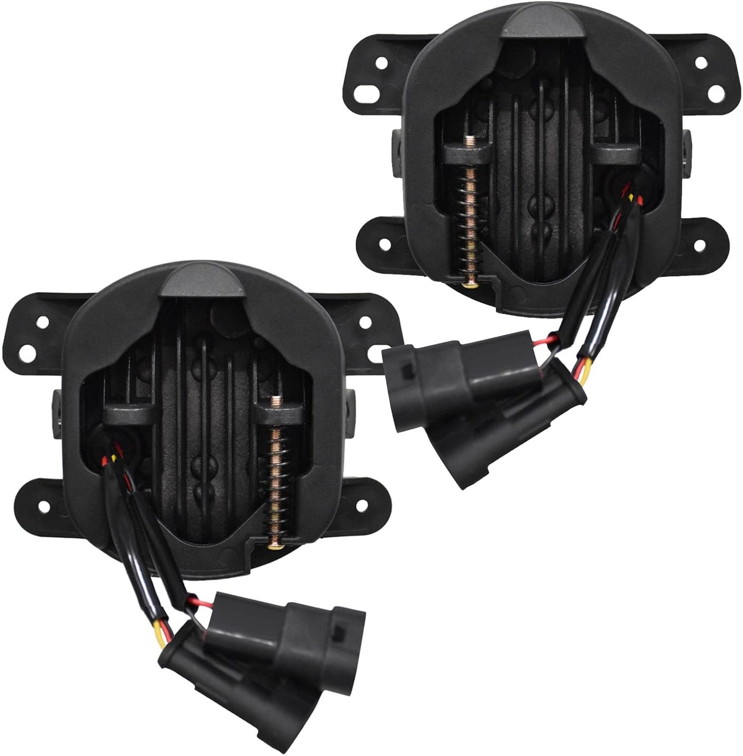 mcooo 4-Inch LED Fog Lights with Integrated DRL & Turn Signals - Perfect Fit for 2007-2018 Jeep Wrangler JK - Complete Jeep Wrangler Fog Lamp Replacement Kit (1 Pair)