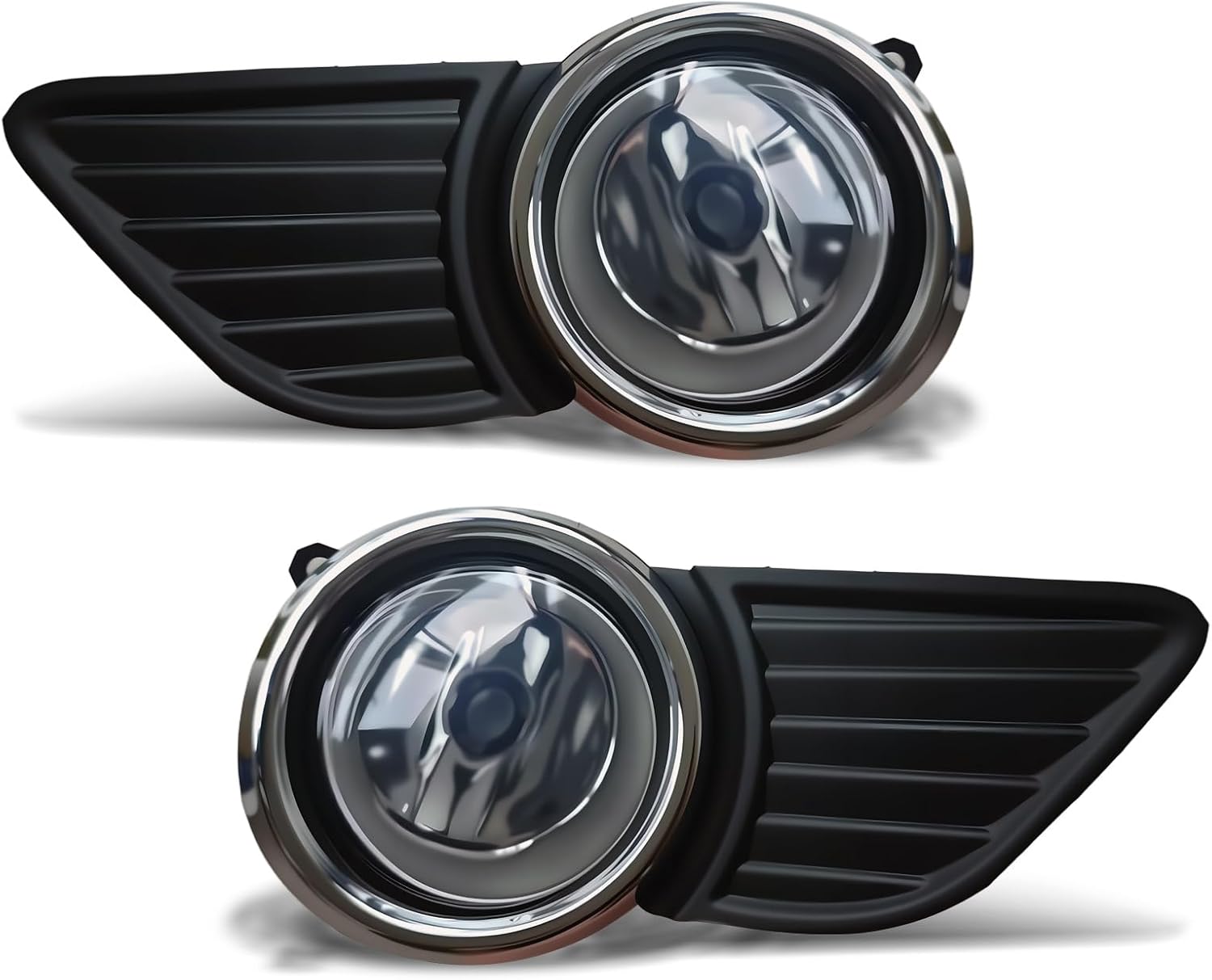 Mcooo LED Fog Lights Compatible with 2011-2017 Sienna Front Bumper Lights Assembly Clear Lens 1 Pair of Fog Lamps Driver and Passenger Side