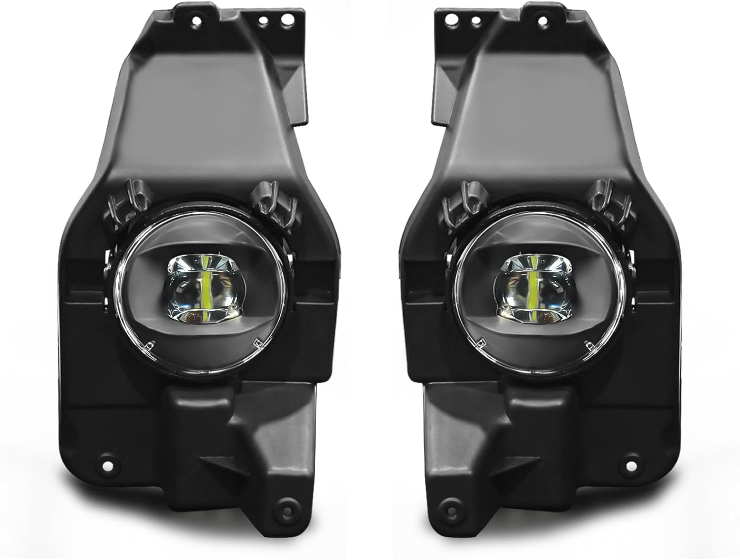 Mcooo LED Fog Lights Assembly Compatible with 2013 2014 2015 Ford Explorer, Front Driving Fog Lamps Clear Lens Replacement Kit, DOT Certified - 1 Pair
