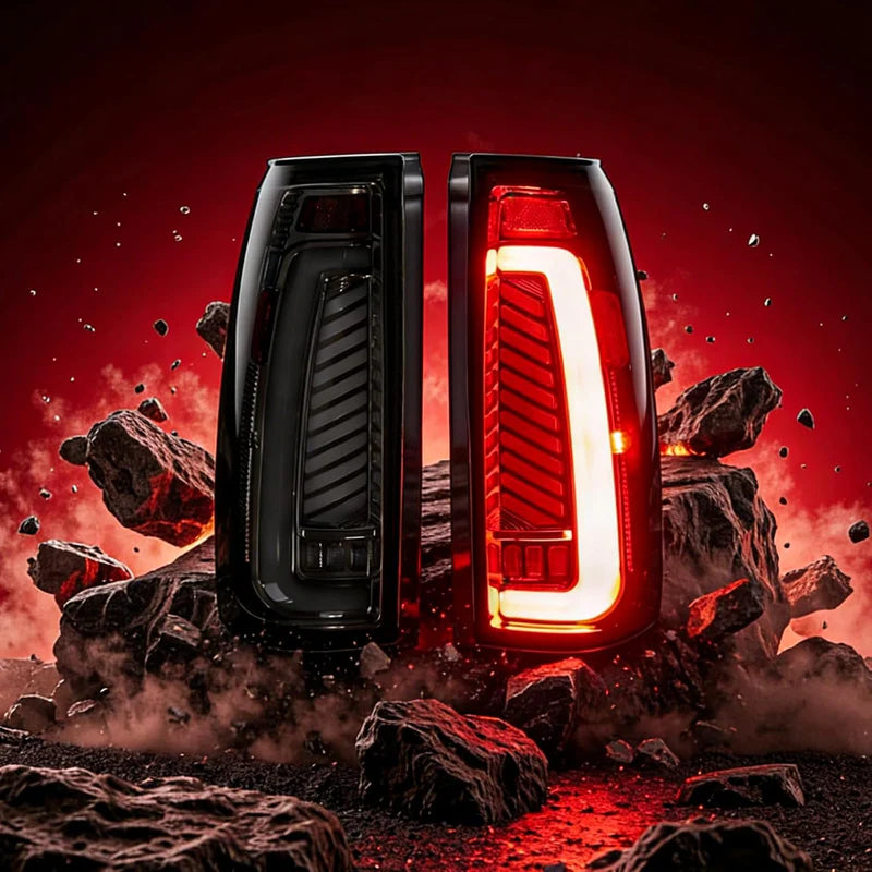 MCOOO LED Tail Lights for 1988-1999 Chevrolet GMC C/K Pickup Truck – Sequential Turn Signal Rear Brake Reverse Lamps Fit Silverado Tahoe Suburban Sierra Yukon