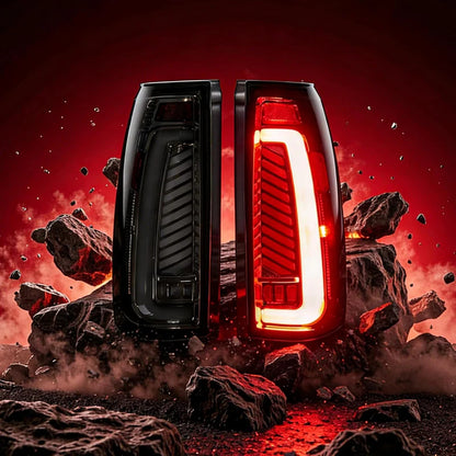 MCOOO LED Tail Lights for 1988-1999 Chevrolet GMC C/K Pickup Truck – Sequential Turn Signal Rear Brake Reverse Lamps Fit Silverado Tahoe Suburban Sierra Yukon