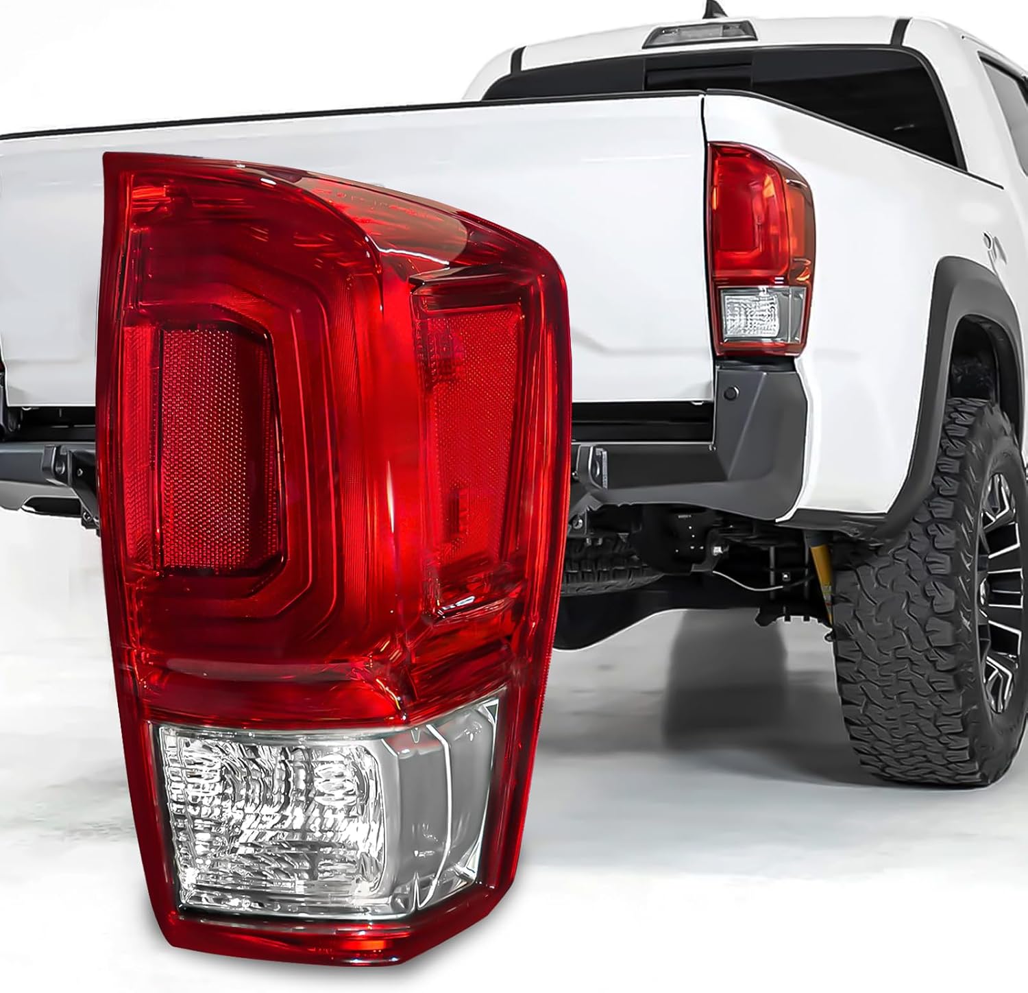 Mcooo Tail Light Housing for 2016-2023 Toyota Tacoma,Passenger Side Rear Tail light Replacement - Right Tail Lamp