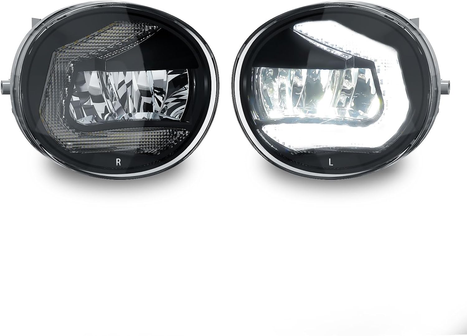 Mcooo LED Fog Lights with DRL for 2004-2005 Toyota Rav4,2005-2007 Toyota Avalon,2006-2009 Toyota 4 Runner,2005-2006 Lexus ES330,Front Bumper Fog Lamps with Wiring Harness, Clear Lens
