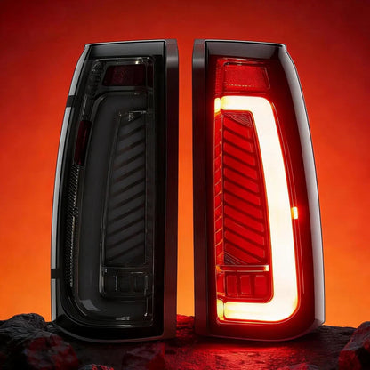 MCOOO LED Tail Lights for 1988-1999 Chevrolet GMC C/K Pickup Truck – Sequential Turn Signal Rear Brake Reverse Lamps Fit Silverado Tahoe Suburban Sierra Yukon