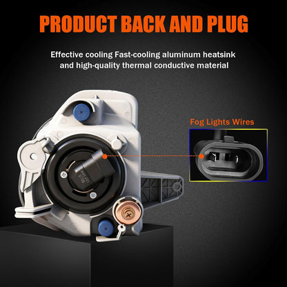 mcooo Fog Lights Compatible with 2010 2011 2012 Lexus ES350 Upgrade and Modified 1 Pair Fog Lamp, Fog Light Assembly