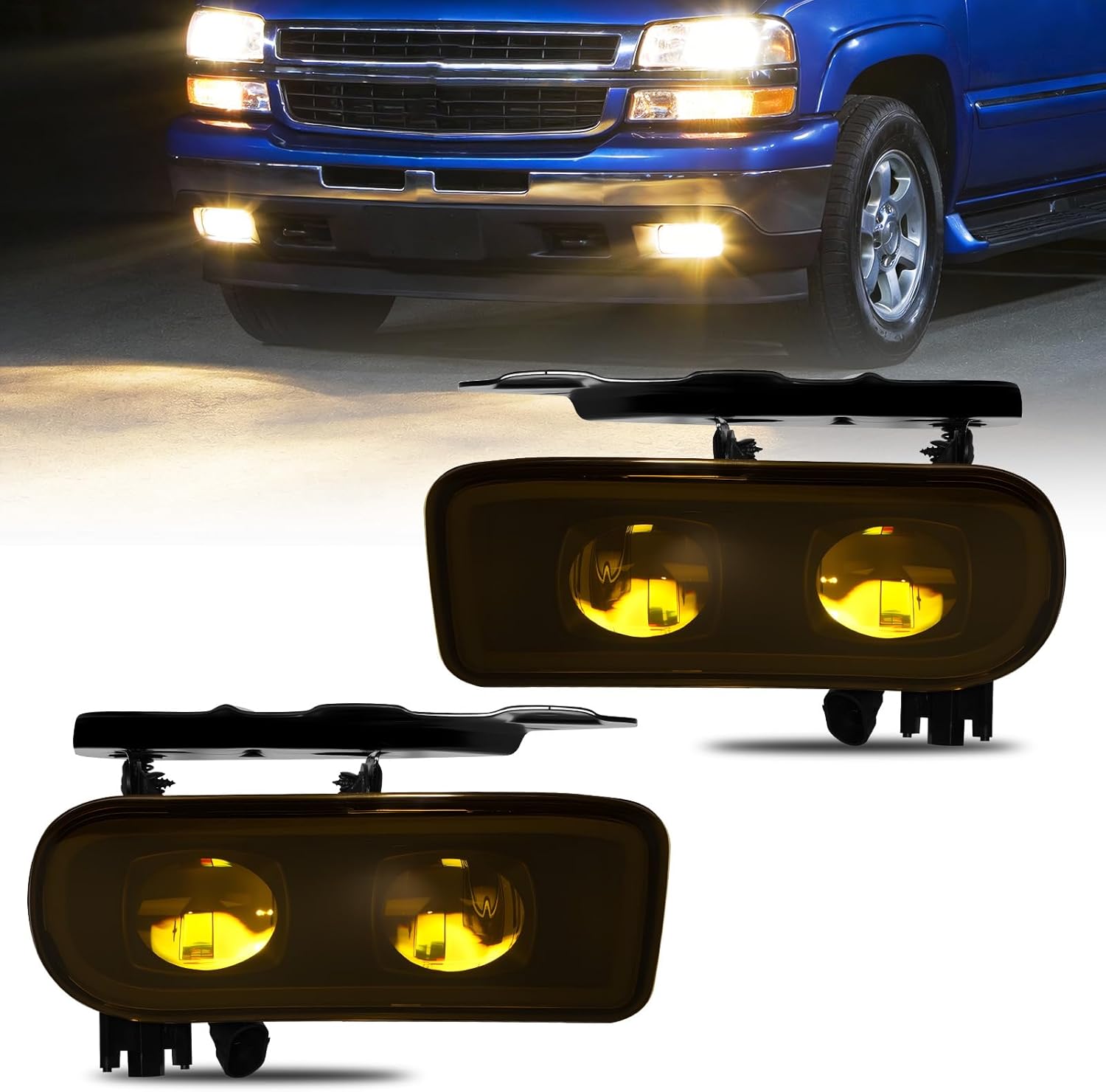 2002-2006 Cadillac Escalade / Escalade EXT / Escalade ESV LED Fog Lights | Yellow Lens