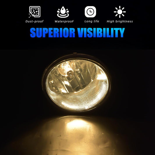 mcooo Fog Lights Assembly Compatible with 2014 2015 2016 Corolla/Altis CE ECO L LE, Bumper Driving Fog lamp Assembly Replacement (Halogen Fog Lights)