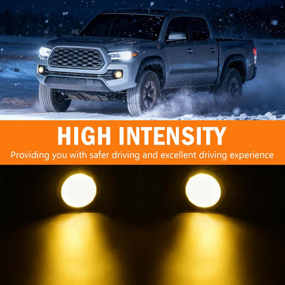 mcooo Halogen Fog Lights,Compatible with 2016-2023 Toyota Tacoma(Fits SR,SR5 Model Only), Front Bumper Driving Light, with Wiring Harness, Switch,Easy to Install (Black Bezels)