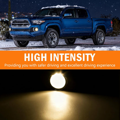 mcooo Halogen Fog Lights,Compatible with 2016-2023 Toyota Tacoma(Fits SR,SR5 Model Only), Front Bumper Driving Light, with Wiring Harness, Switch,Easy to Install (Chorme Bezels)