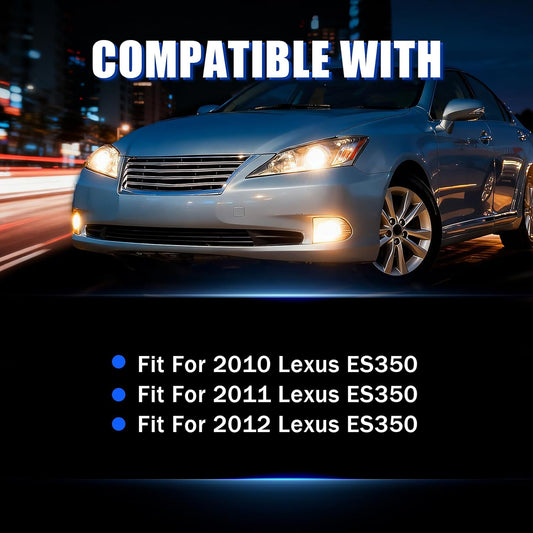 mcooo Fog Lights Compatible with 2010 2011 2012 Lexus ES350 Upgrade and Modified 1 Pair Fog Lamp, Fog Light Assembly