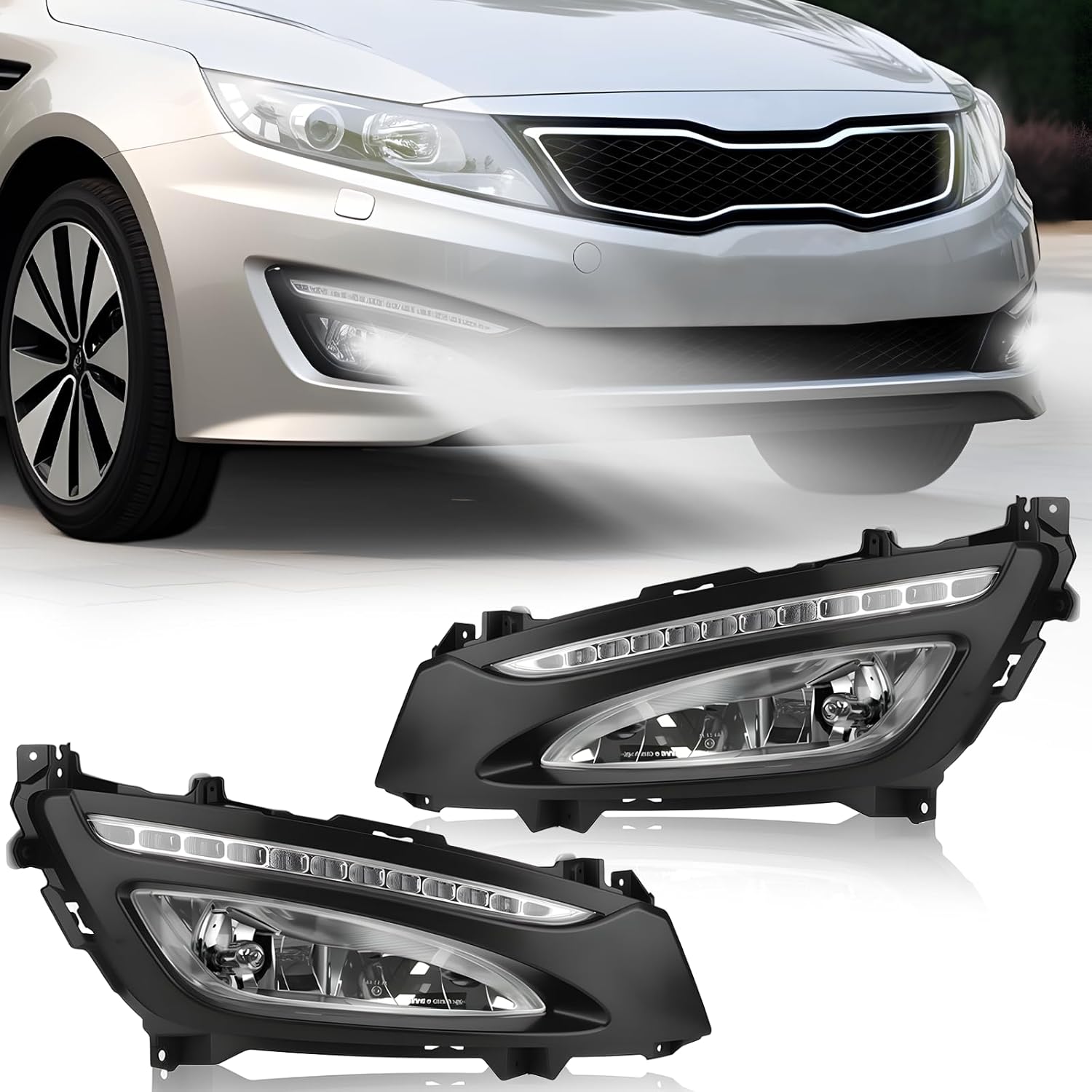 2011-2013 Kia Optima K5 LED Fog Lights Assembly