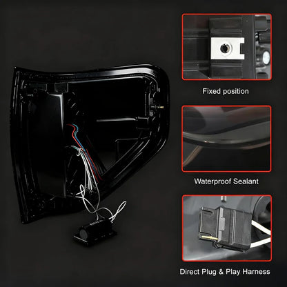 Ford F150 '09-'14 Sequential Full LED Smoked Tail Lights Animated Dynamic Turn Signal Brake/Reverse