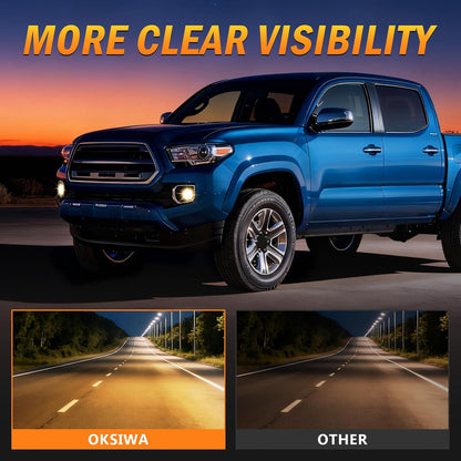 mcooo Halogen Fog Lights,Compatible with 2016-2023 Toyota Tacoma(Fits SR,SR5 Model Only), Front Bumper Driving Light, with Wiring Harness, Switch,Easy to Install (Chorme Bezels)