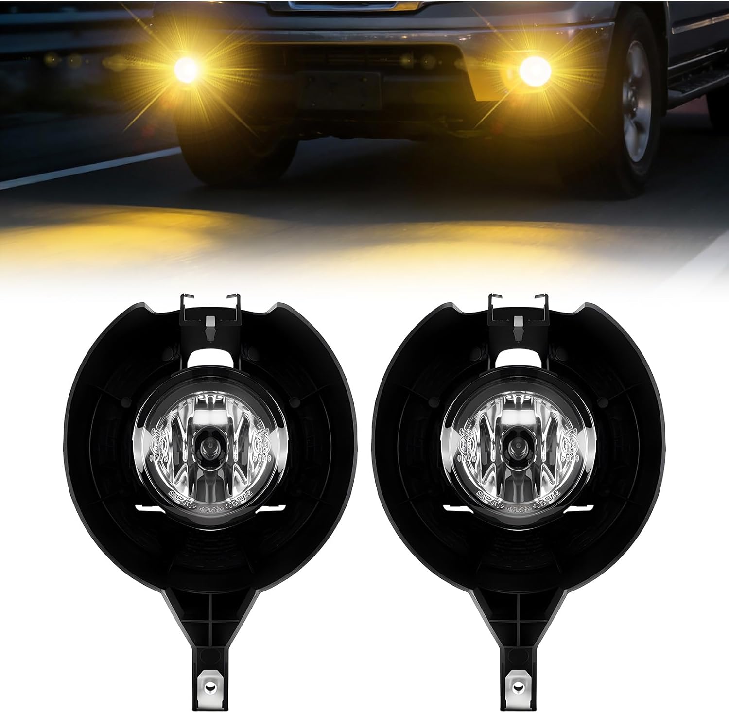 2017-2022 Nissan Frontier SL Front Bumper Fog Lights Assemblies