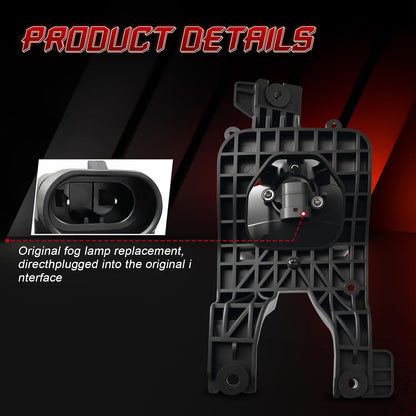 mcooo Fog Lights Compatible with 2008-2010 Ford F250 F350 F450 Super Duty Truck, Front Driving Lamps Clear Lens Assembly Replacement, DOT Approved (1 Pair Halogen Lamp)