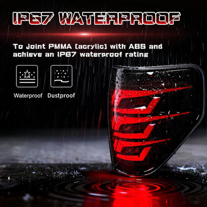 Ford F150 '09-'14 Sequential Full LED Tail Lights Animated Dynamic Turn Signal Brake/Reverse