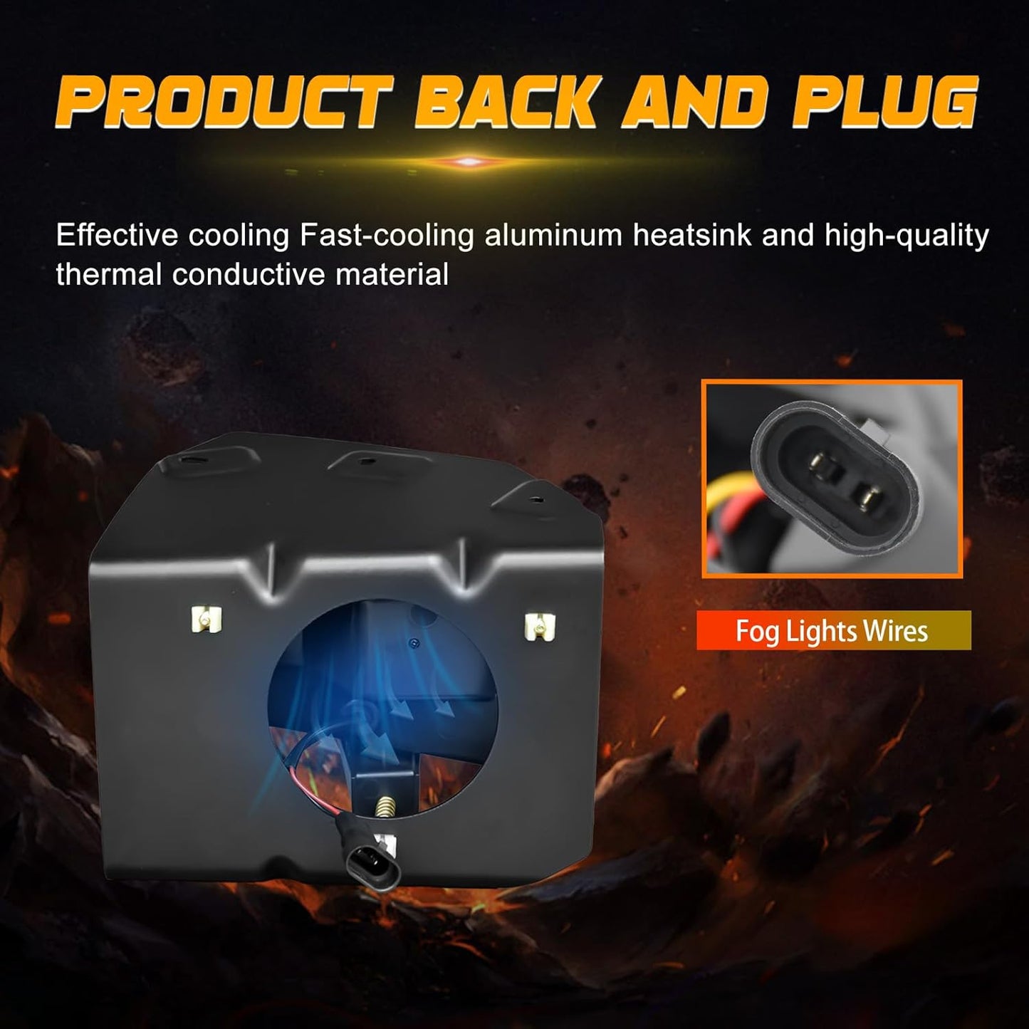Fog Lights for 1999-2003 Ford F150 1999-2003/1999-2002 Expedition / 1999 F250 Pickup Upgrade and Modified 1 Pair Led Fog Lamp