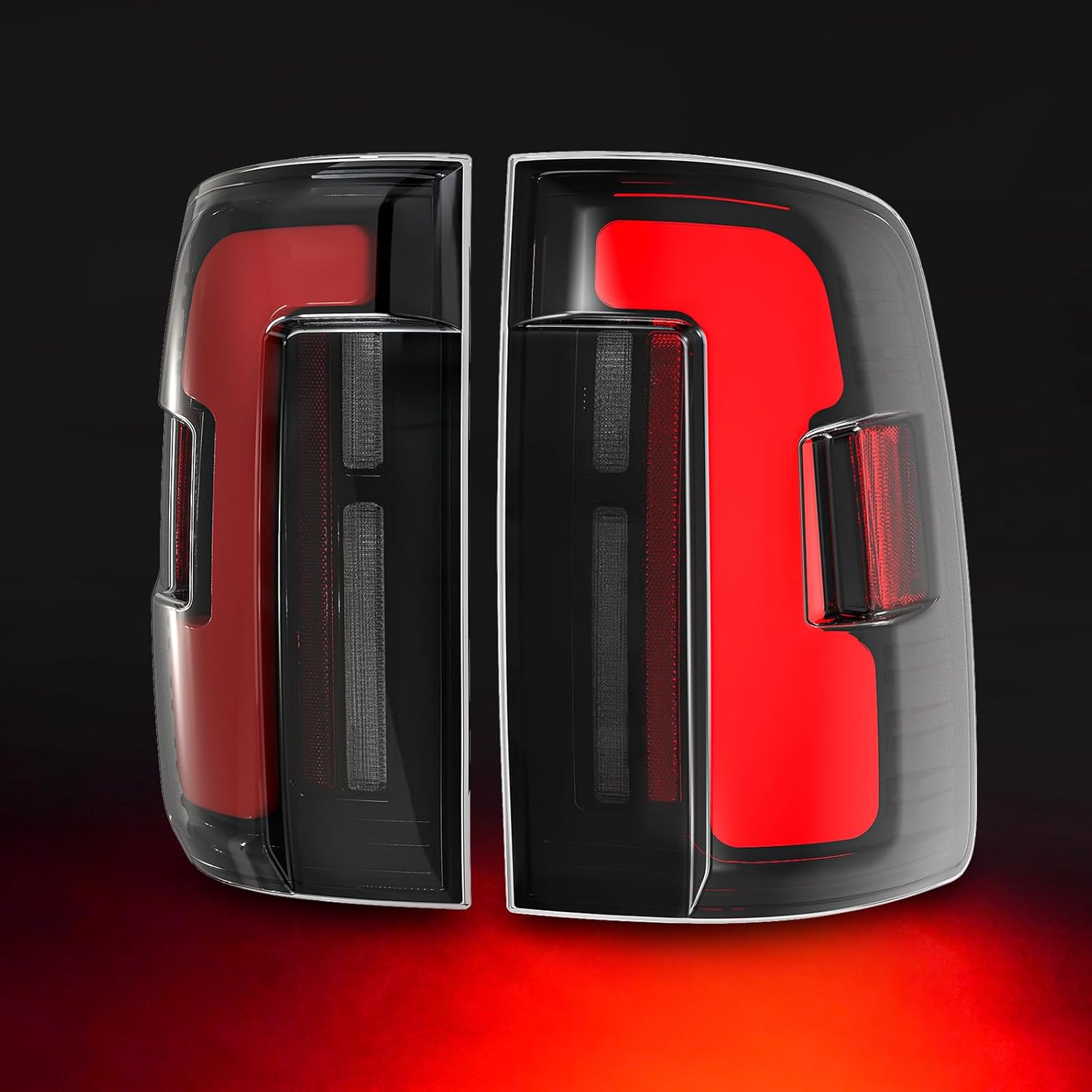 2009-2018 Dodge Ram Sequential LED Tail Lights | Smoked | Start-Up Animation & Dynamic Turn Signal