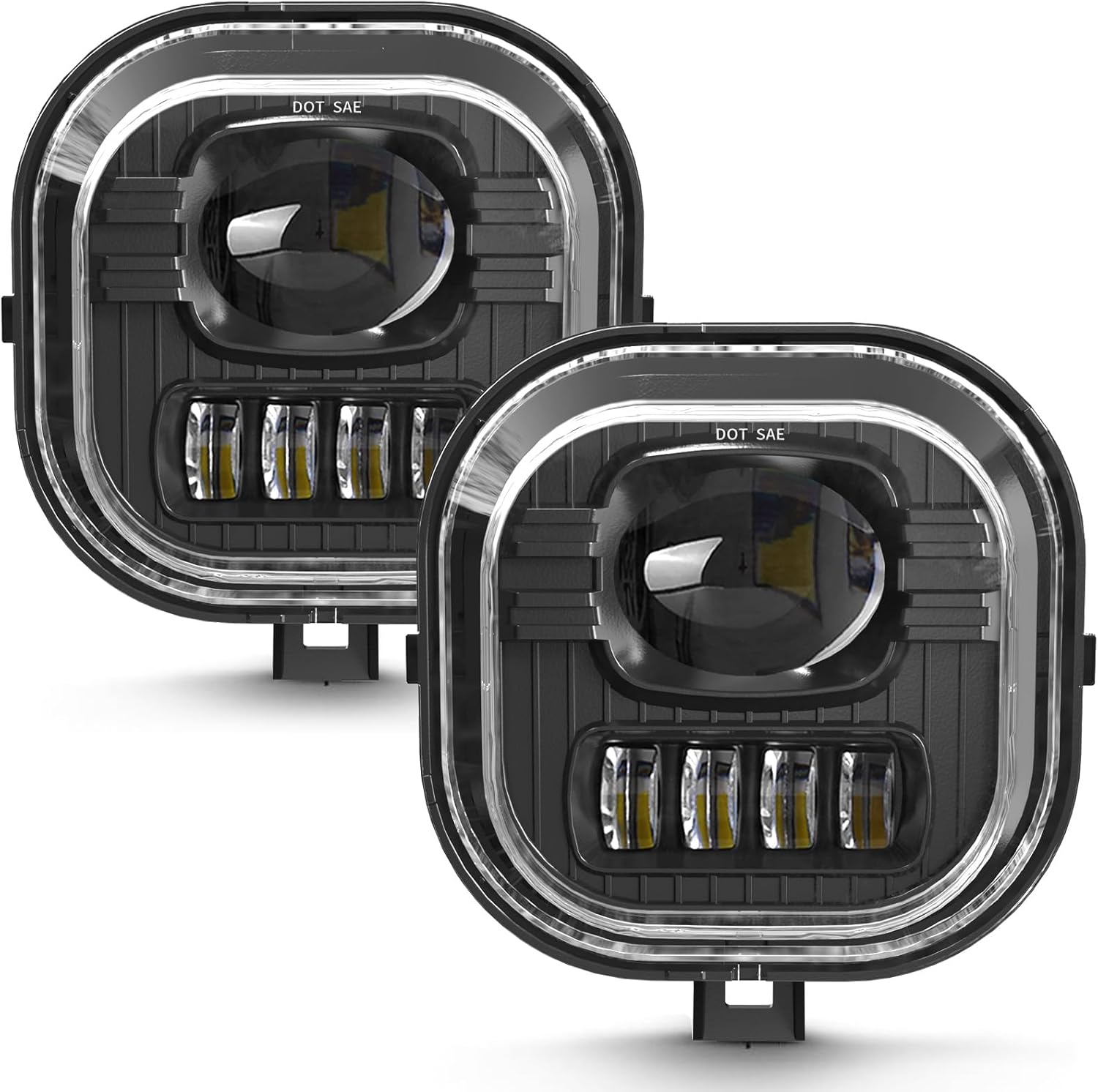 Mcooo LED Fog Light Assembly for 1999-2016 Ford F250 F350 F450 F550 Super Duty - Driving Fog Lamp Compatible with Original Frame 【No fog lamp bracket】