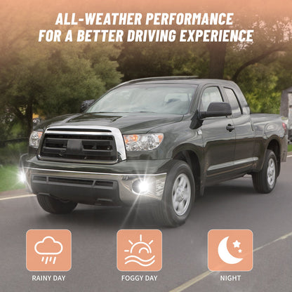 Fog Lights for 2005-2011 Toyota Tacoma, 2007-2013 Tundra, 2004-2006 Solara, 2008-2015 Sequoia