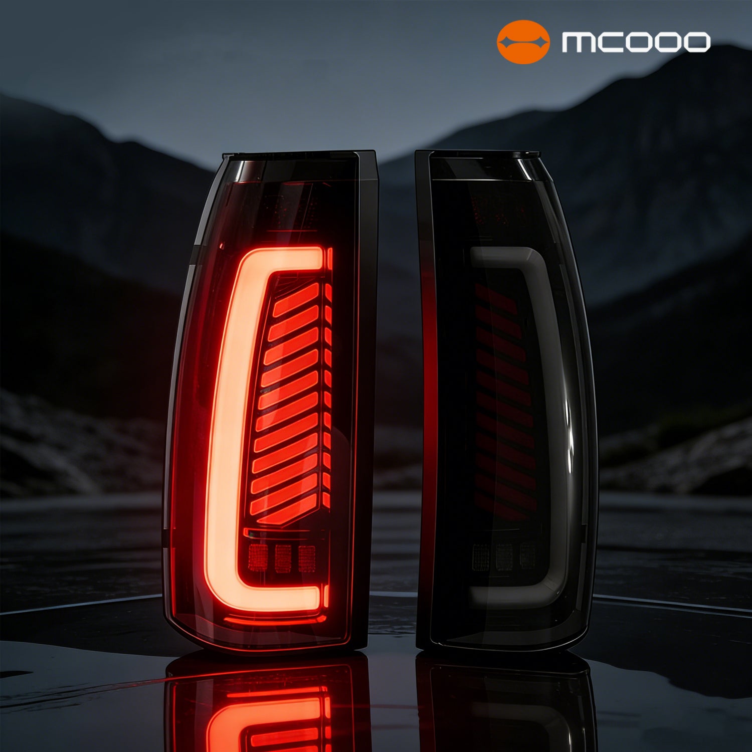 1988-1998 Chevy GMC C/K Silverado Sierra / 1992-1999 Suburban Yukon / 1995-1999 Tahoe Sequential LED Tail Lights – Start-Up Animation, Dynamic Turn Signal