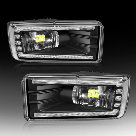 LED Fog Lights Assembly for Chevy Silverado, Chevy Avalanche,Tahoe, Suburban