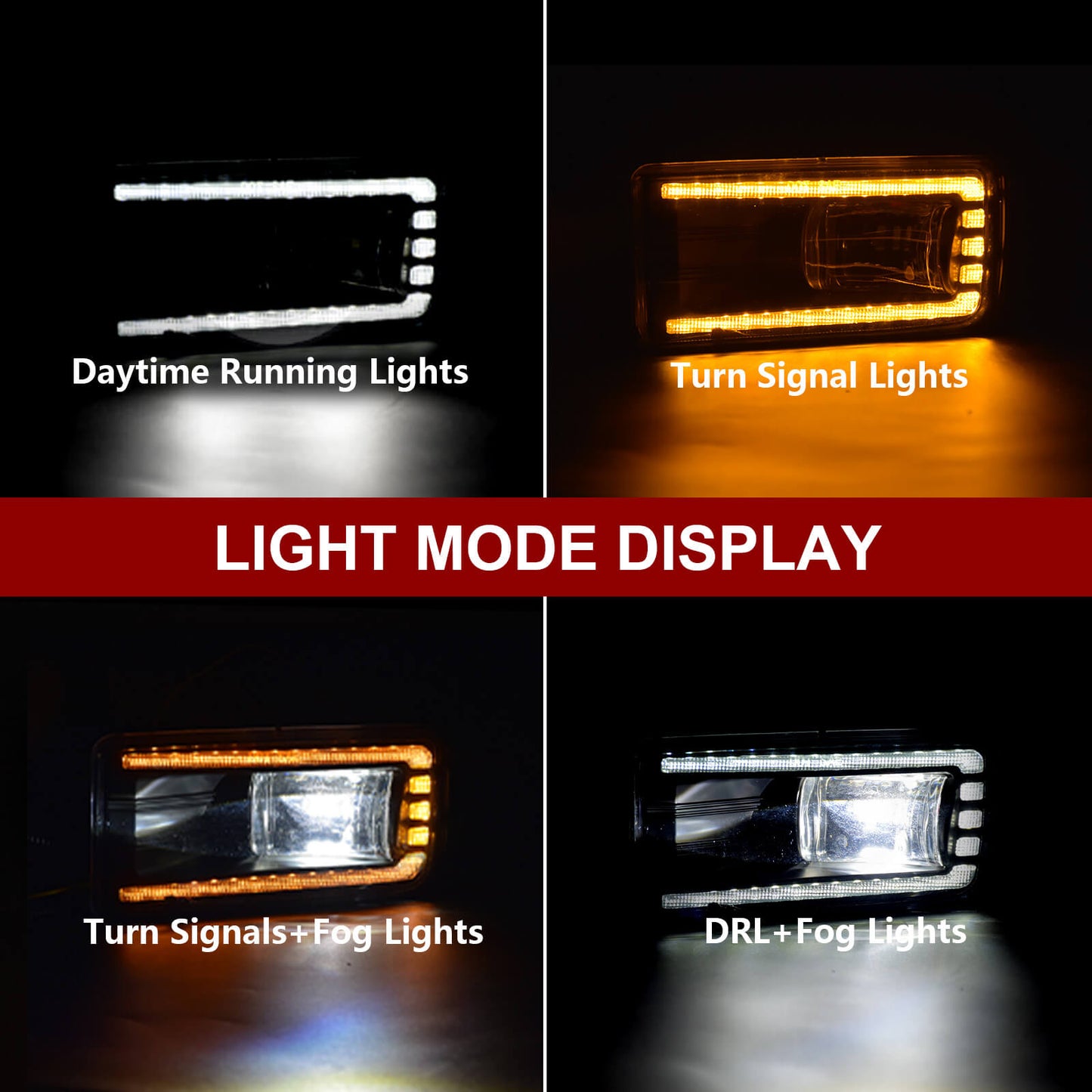 LED Fog Lights Assembly for Chevy Silverado, Chevy Avalanche,Tahoe, Suburban