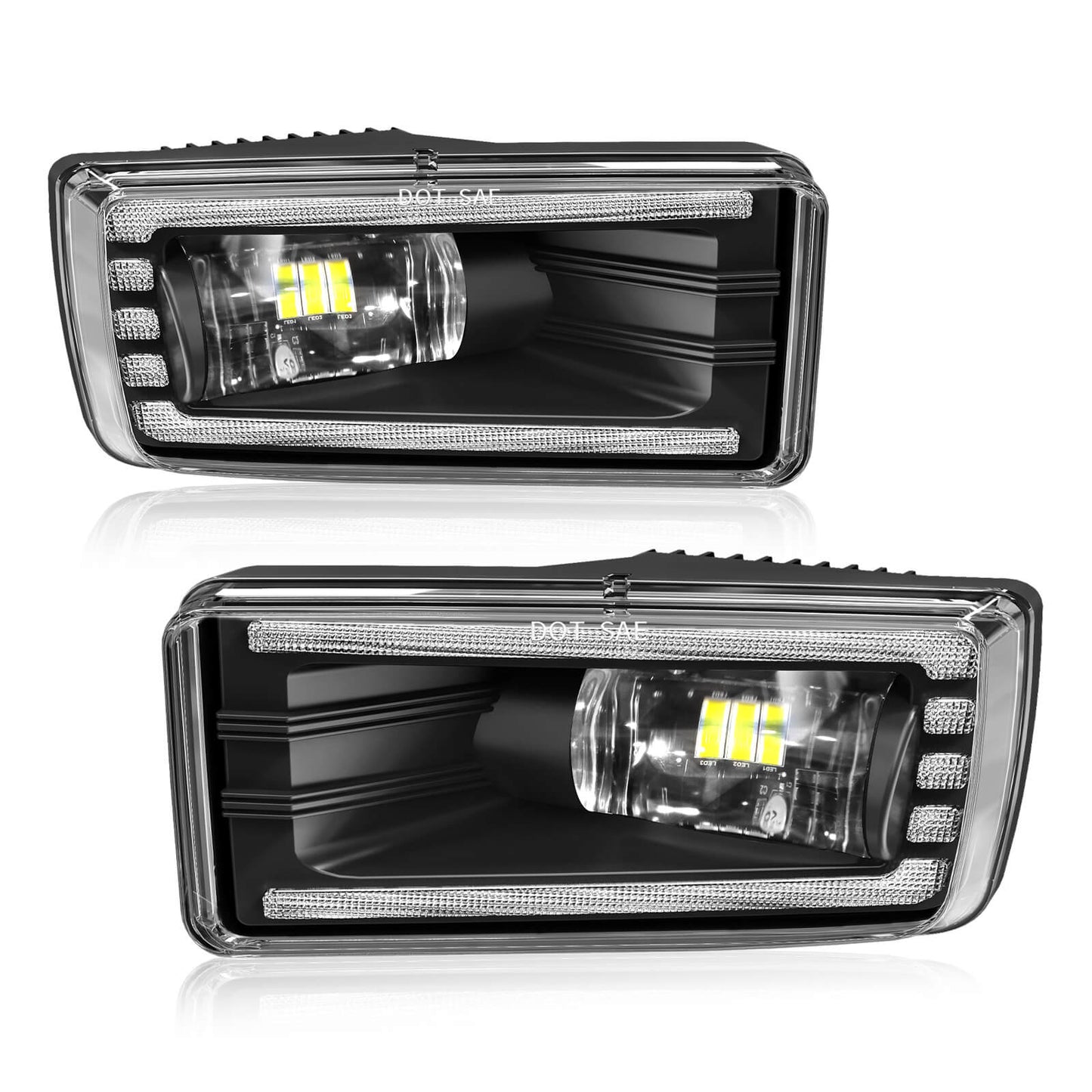 LED Fog Lights Assembly for Chevy Silverado, Chevy Avalanche,Tahoe, Suburban