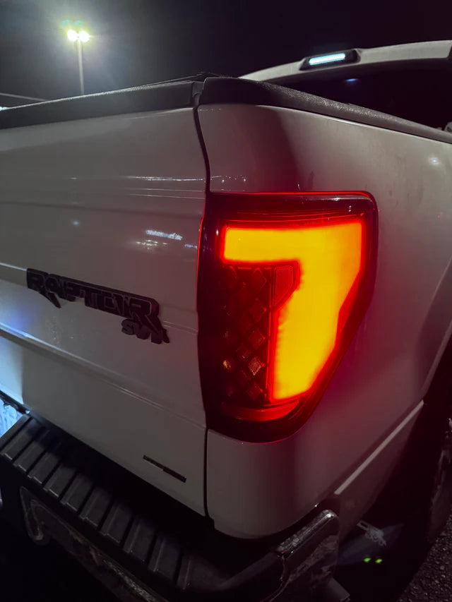 Ford F150 '09-'14 Sequential Full LED Smoked Tail Lights Animated Dynamic Turn Signal Brake/Reverse