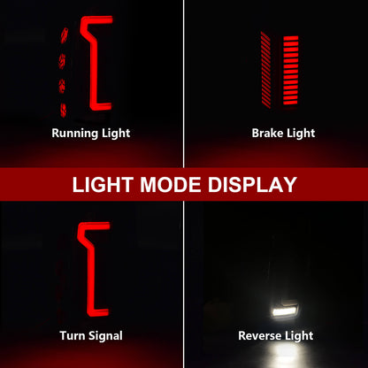 Full LED Tail Lights for 2016-2023 Toyota Tacoma with Smoked Lens & Dynamic Starting Animation (1 Pair)