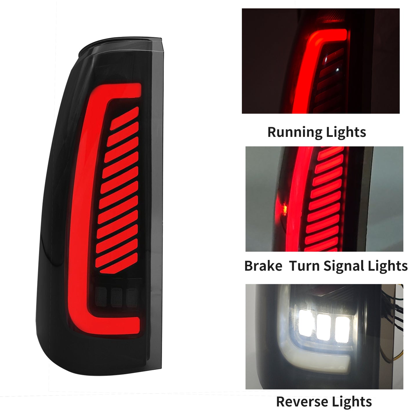 Chevrolet '88-'98 Silverado/Tahoe/Sierra/C10 Complete LED Tail LightConversion Kit TL-076-1A