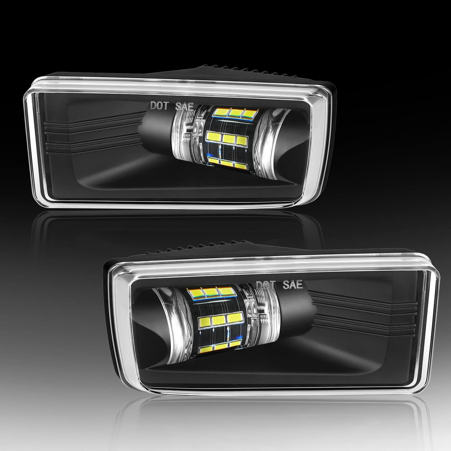 LED Fog Lights for 2007-2014 Chevy Silverado, 2007-2015 Suburban, 2007-2013 Avalanche, 2007-2013 Tahoe