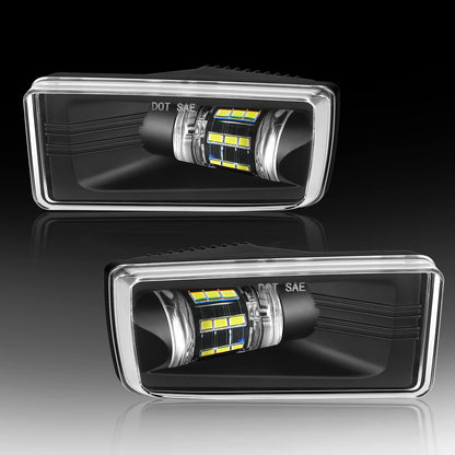 LED Fog Lights for 2007-2014 Chevy Silverado, 2007-2015 Suburban, 2007-2013 Avalanche, 2007-2013 Tahoe